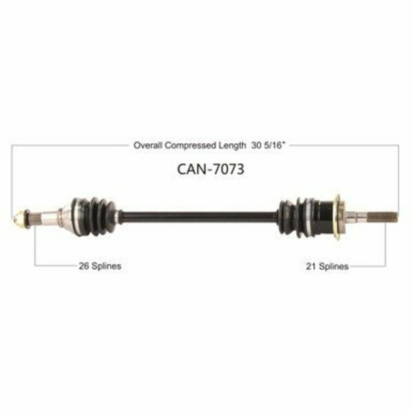 Wide Open OE Replacement CV Axle for CAN AM FRONT RIGHT MAVERICK 1000 XMR 17-18 CAN-7073